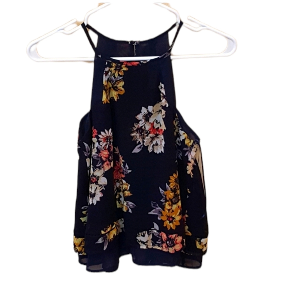 Sienna Sky XS Blue Floral Blouse